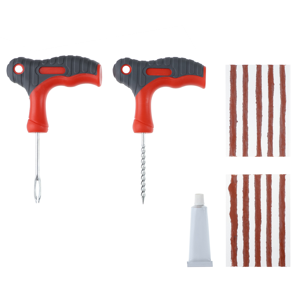 ЕРМАК Набор для ремонта бескамерных шин в прозрачном кейсе - #2