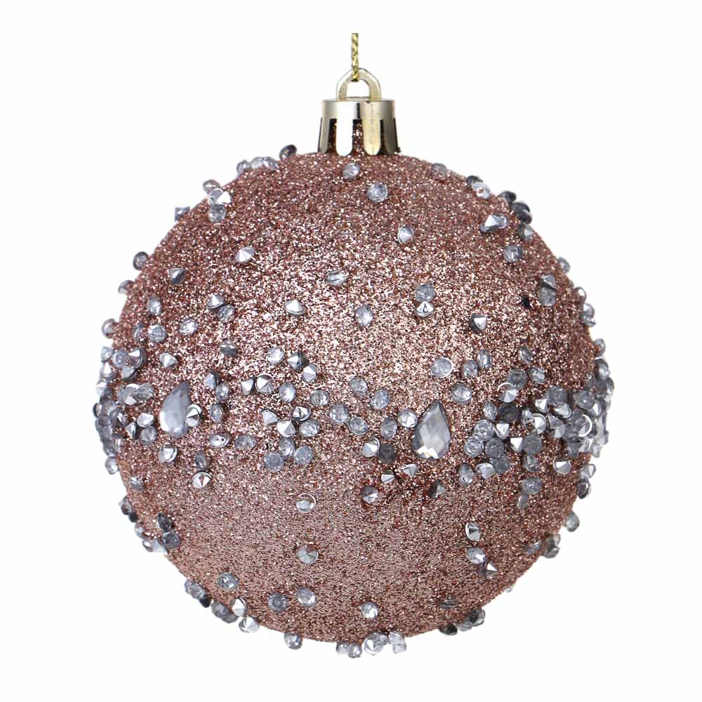 СНОУ БУМ Набор шаров 8 см, 4 шт, розовый, 26-181 - #2