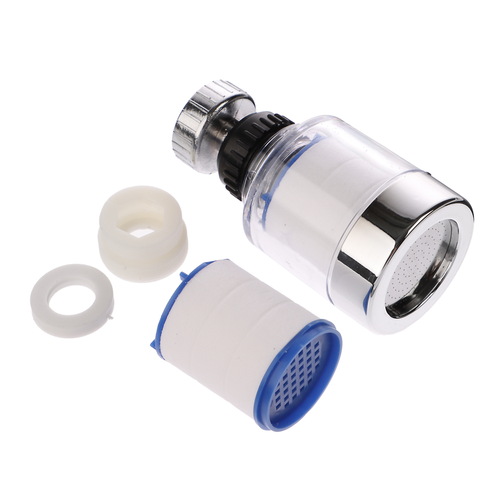 Аэратор-насадка для смесителя, с фильтром, пластик, прозрачный/хром - #2