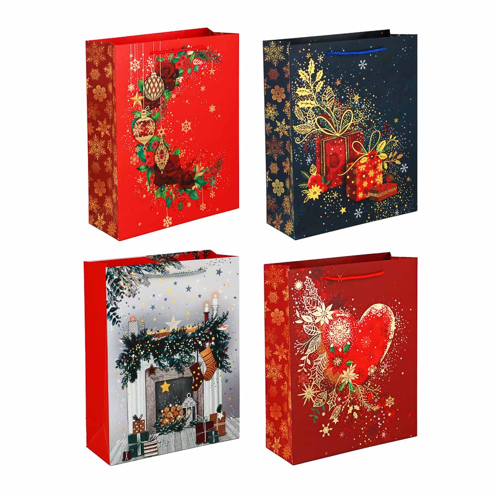 Пакет подарочный Сноубум "Love Christmas", 26x32x10 см - #1