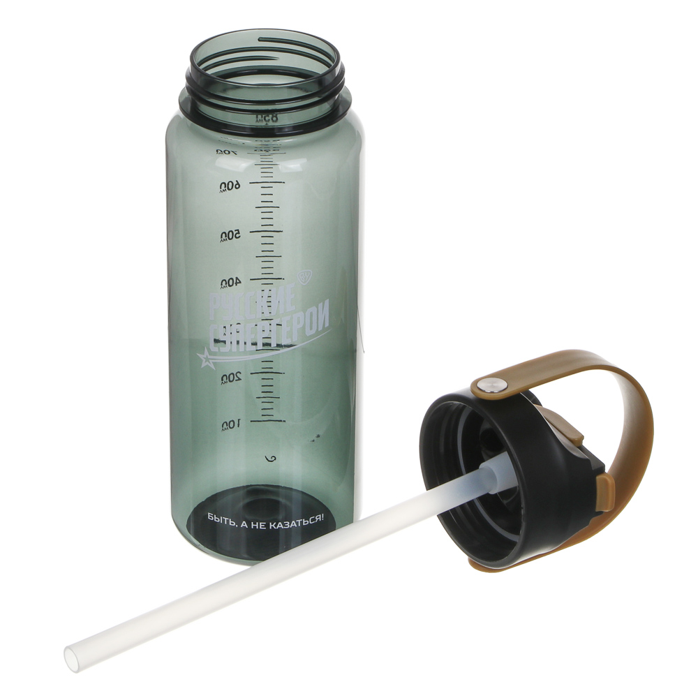 Бутылка для воды тм BY Русские Супергерои, 850мл, 24х8см, PC, PP, 2 цвета - #12