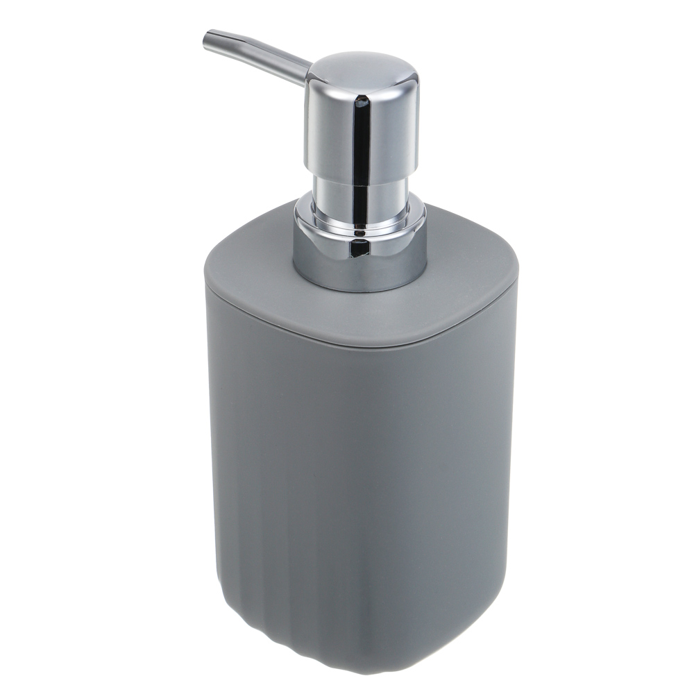 Диспенсер для жидкого мыла тм VETTA Сидней, 250мл, пластик, PP, серый, 7x16см - #5
