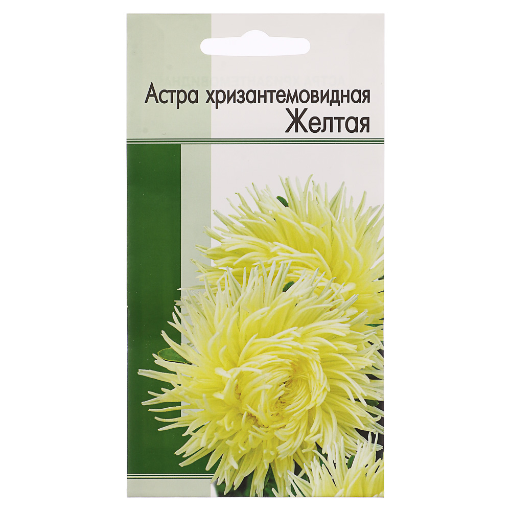 Семена Астра хризантемовидная Желтая - #1