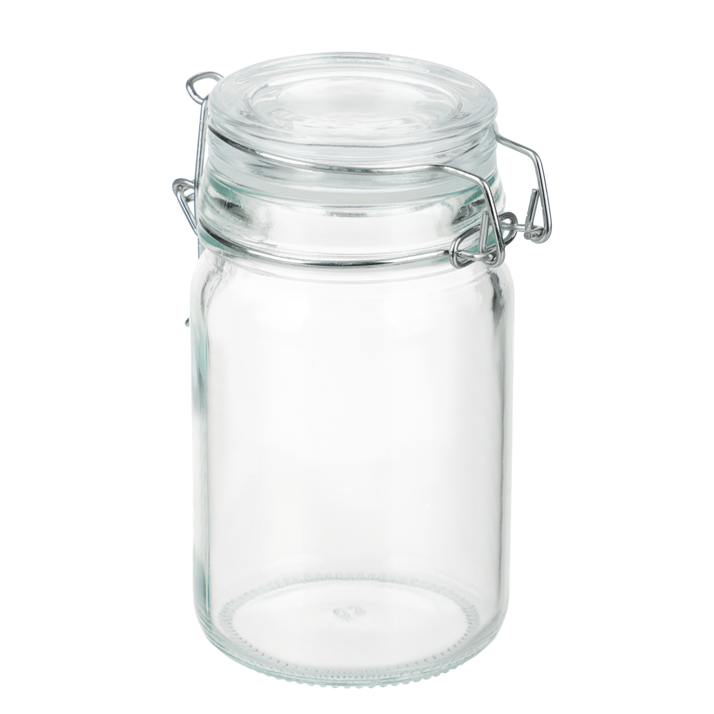 Банка для сыпучих продуктов, стекло, стекл.крышка 250 мл - #5