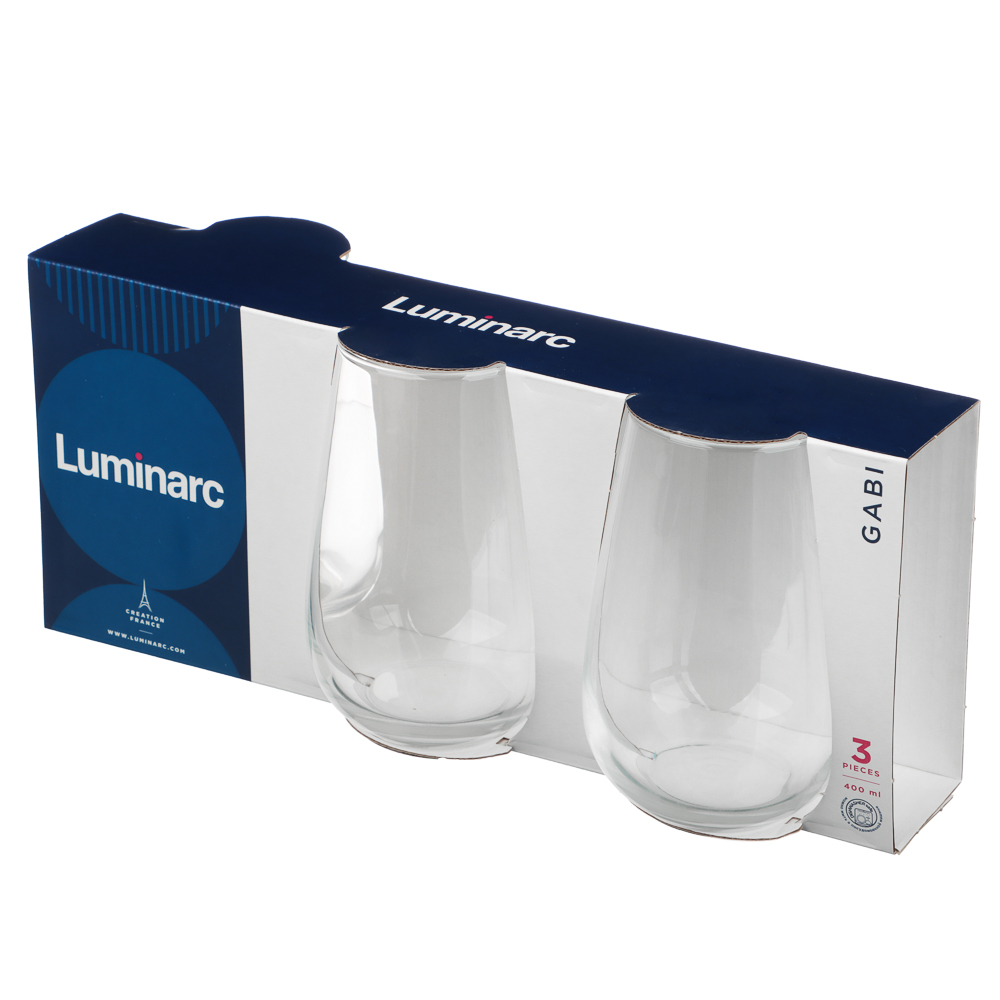 LUMINARC Габи Набор стаканов высоких 3шт 400мл, стекло - #4