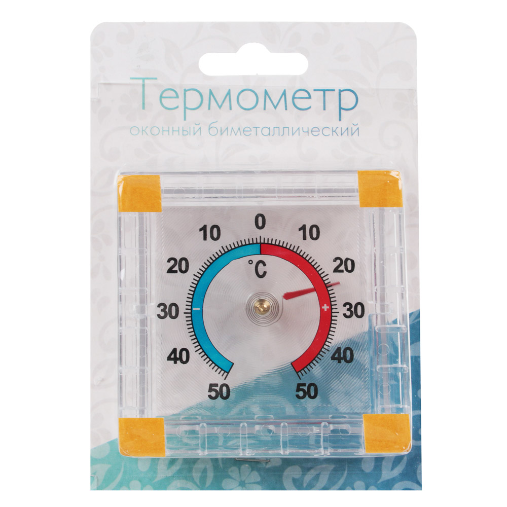 Термометр оконный Биметаллический (-50 +50) картон. блистер, ТББ - #3