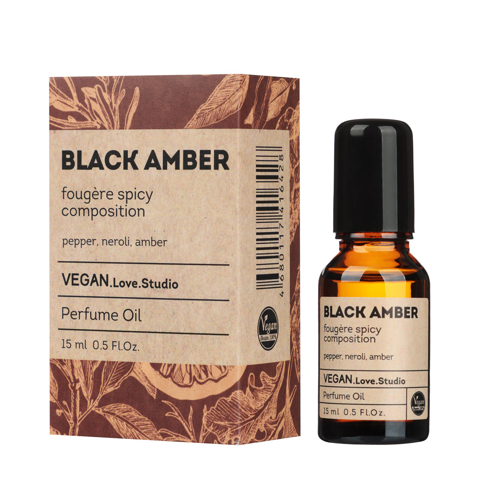 Парфюмерное масло Vegan.Love.Studio, Black Amber, 15 мл - #1