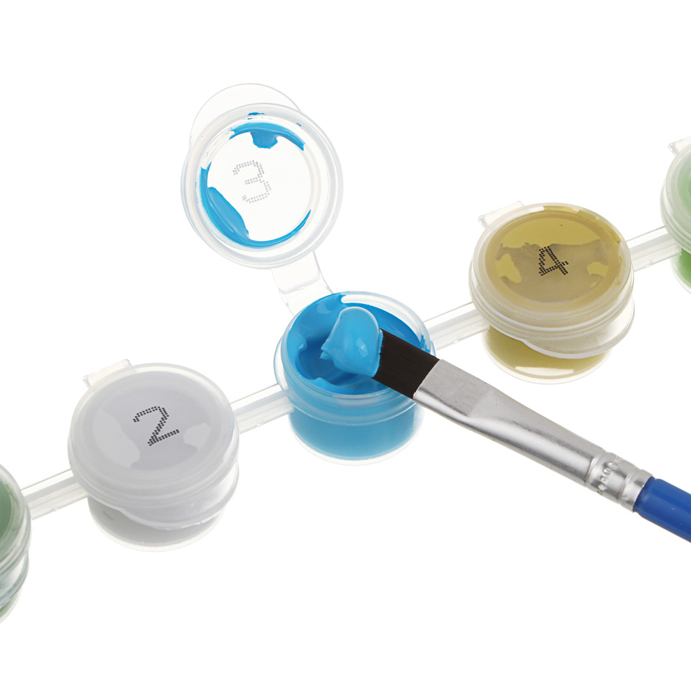 ХОББИХИТ Картина по номерам, комплект (основа, акриловые краски, кисть), 20х30см, 10 дизайнов - #5