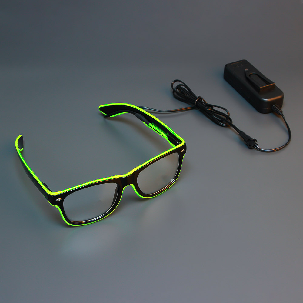 Очки светящиеся, пластик, 4 цвета - #3