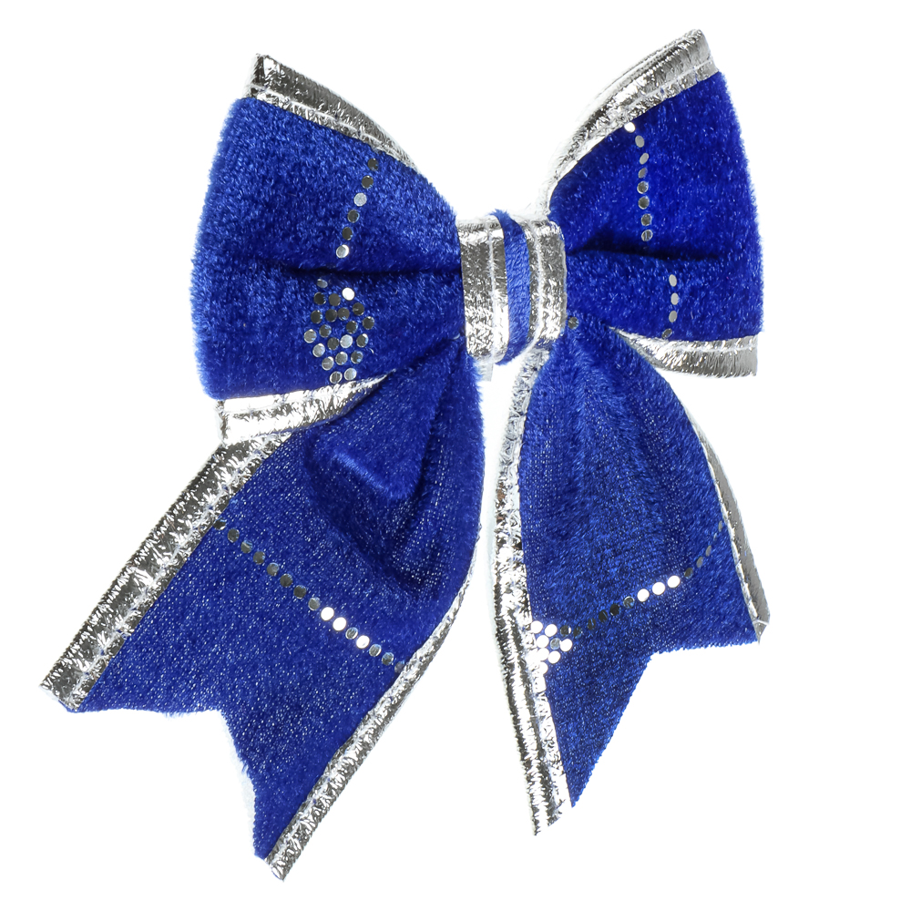 СНОУ БУМ Набор бантов 12x14 см, 2 шт, полиэстер, синий - #3