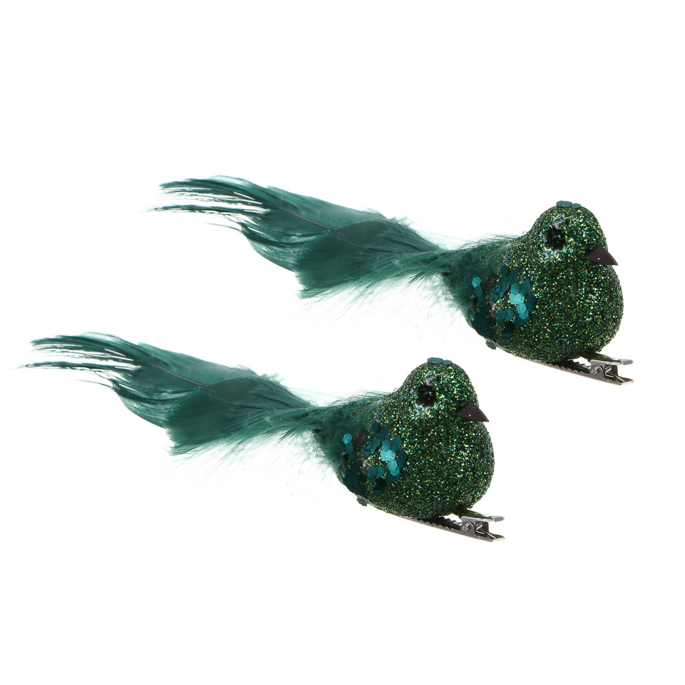 СНОУ БУМ Птицы на прищепке 2шт, 3x14 см, пластик, 26-611 - #1