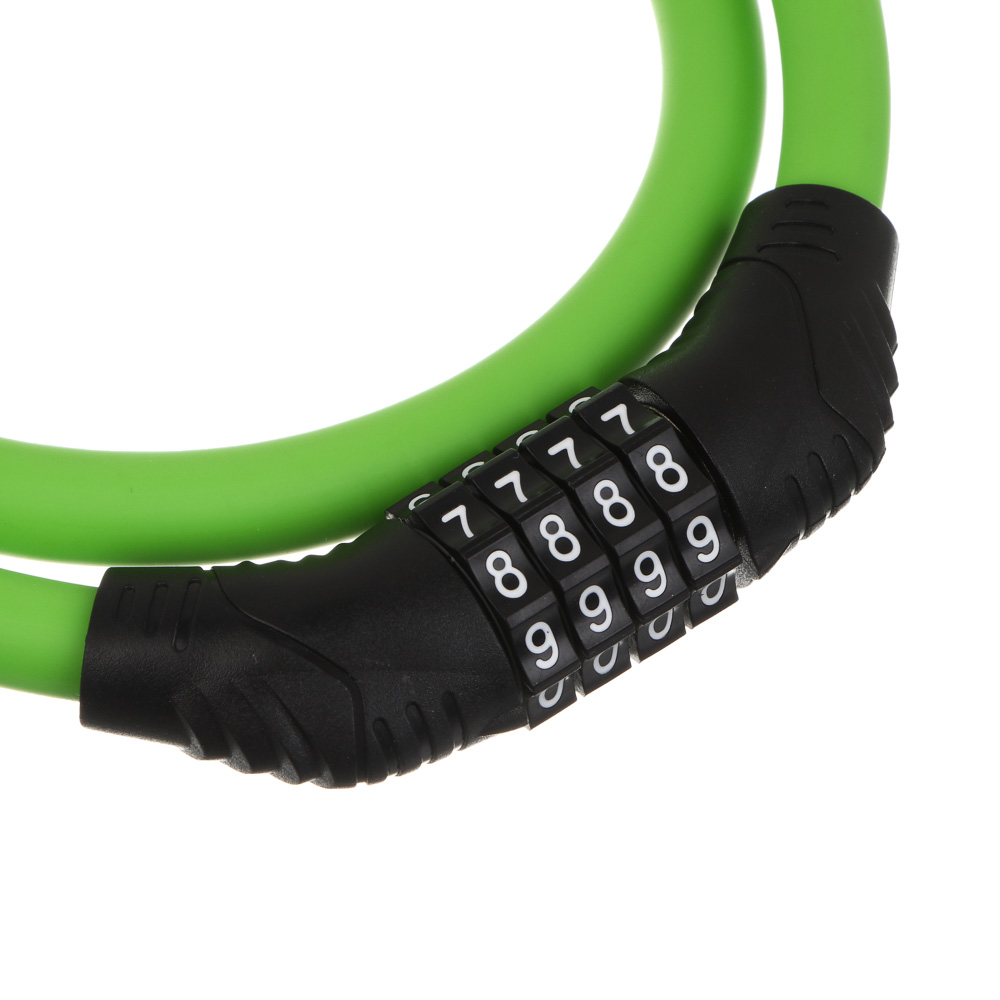 Замок велосипедный тм BY SPORT, противоугонный, тросовый, кодовый, 800х12мм, металл, пластик, 2 цв - #3