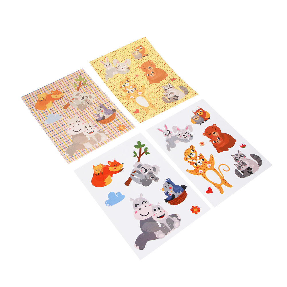 Набор для творчества "Наклеюшки", ХОББИХИТ, 2 картинки, картон, 15,2х21,4см - #2