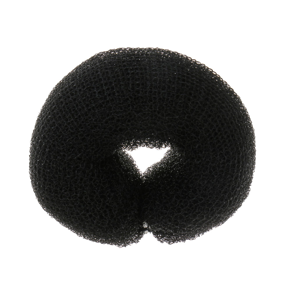 Валик для создания пучка на кнопке, тм ЮНИLOOK, 16-18см, диаметр 4см, нейлон, 3 цвета, #14 - #3