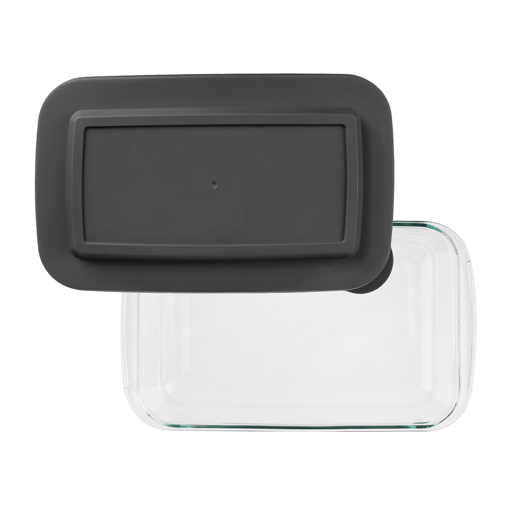 SATOSHI Форма для запекания/хранения жаропрочн.стекло, с крышкой из полипропил., 35,3х21,7х7см, 2,2л - #10