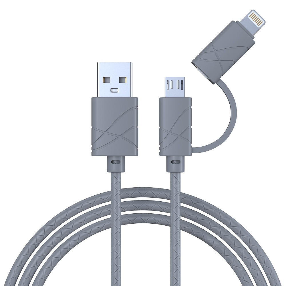Кабель для зарядки Forza  "2 в 1", iP/Micro USB - #8