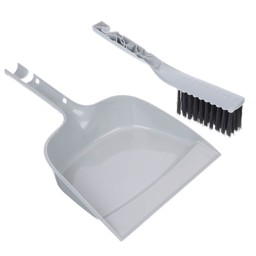 Набор для уборки с щеткой и совком тм VETTA Практик, пластик, 29х19,5х6см - #9