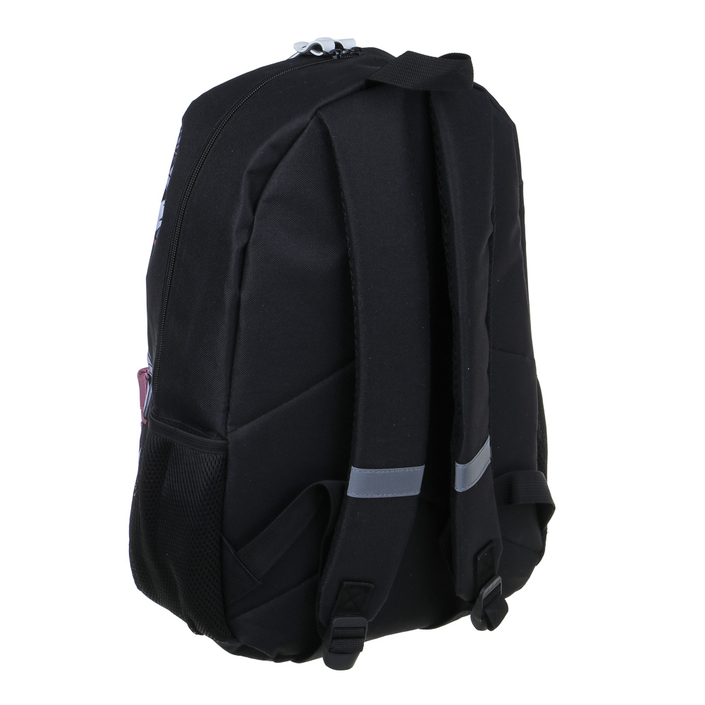 Японский стиль Рюкзак подростковый 43,5х29х13,5см, 1 отд., 3 карм., ПЭ, нашивка и пулеры из силикона - #3