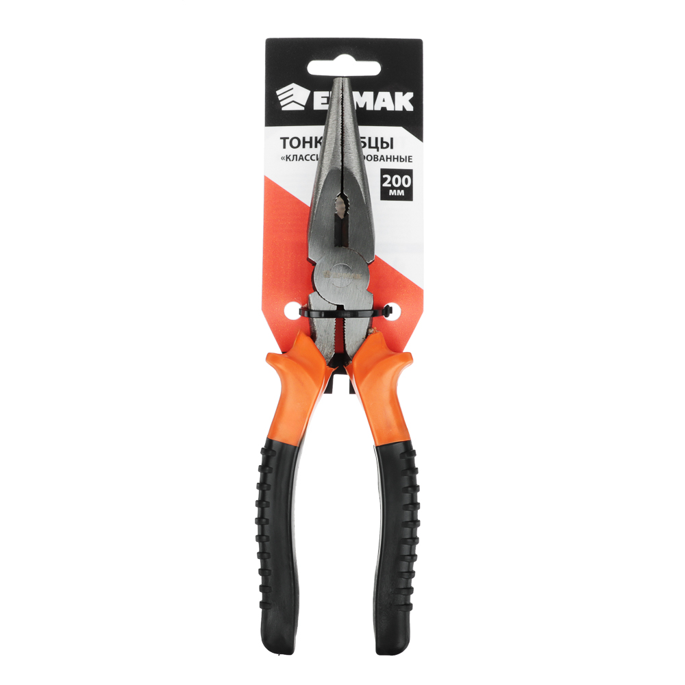 РОКОТ/ЕРМАК Тонкогубцы 200мм "Классик" шлифованные - #10