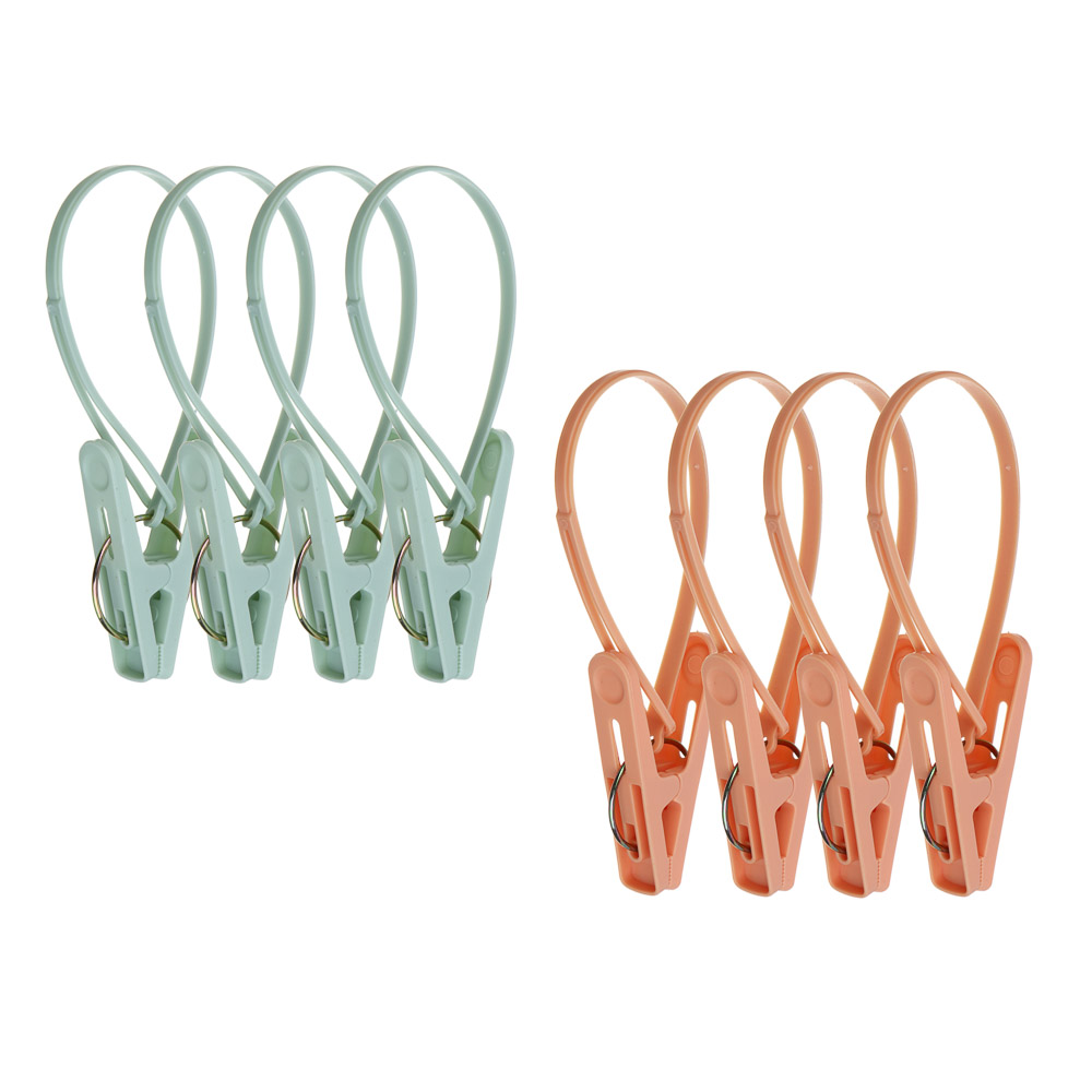 VETTA Набор прищепок с петлями, полипропилен, железо 8 штук - #1