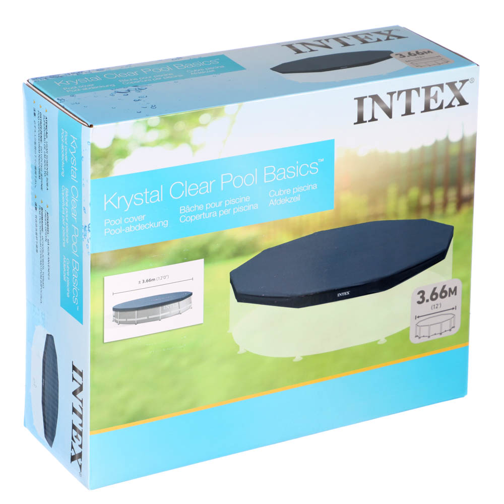 INTEX Круглое покрывало для бассейна d366см, веревочное крепление, 58411/28031 - #4
