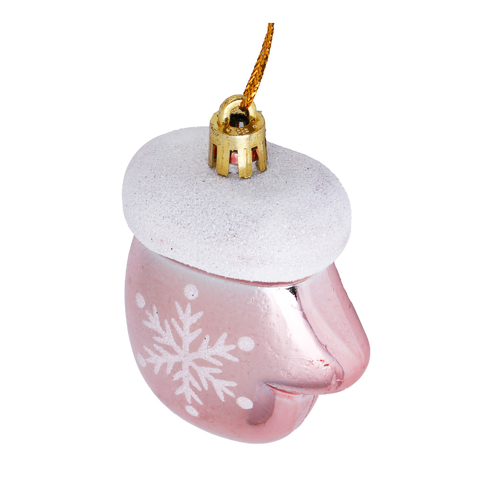 СНОУ БУМ Набор декоративных украшений "Варежки" 2шт, 5x3x7,5см, пластик, арт.2 - #2