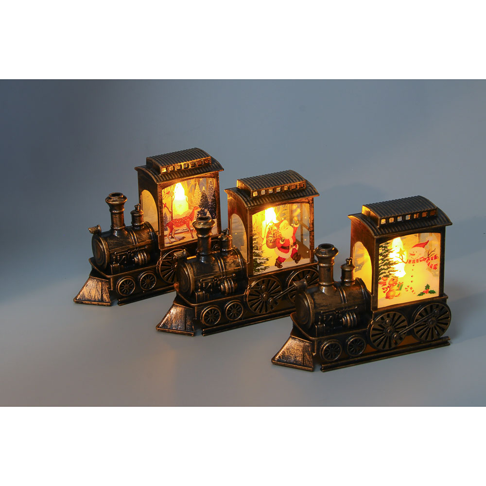 СНОУ БУМ Светильник декор. LED в виде паровоза, 13,4x5х11см, PP, 3хAG13, 1 режим, 3 дизайна - #5