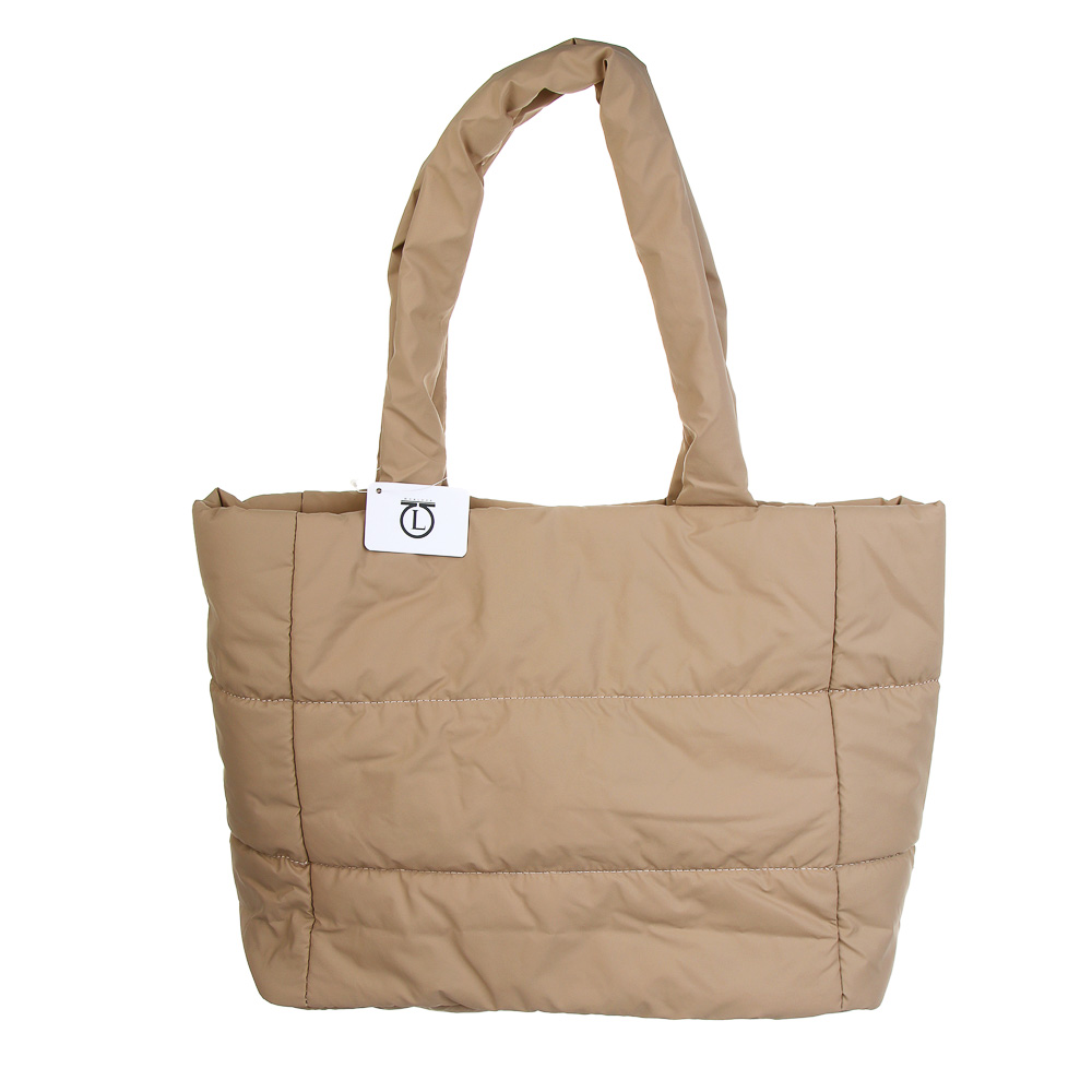 ЮL Пафф Сумка шоппер повседневная стеганая, 40x28x13 см, полиэстер, 2-3 цвета - #6