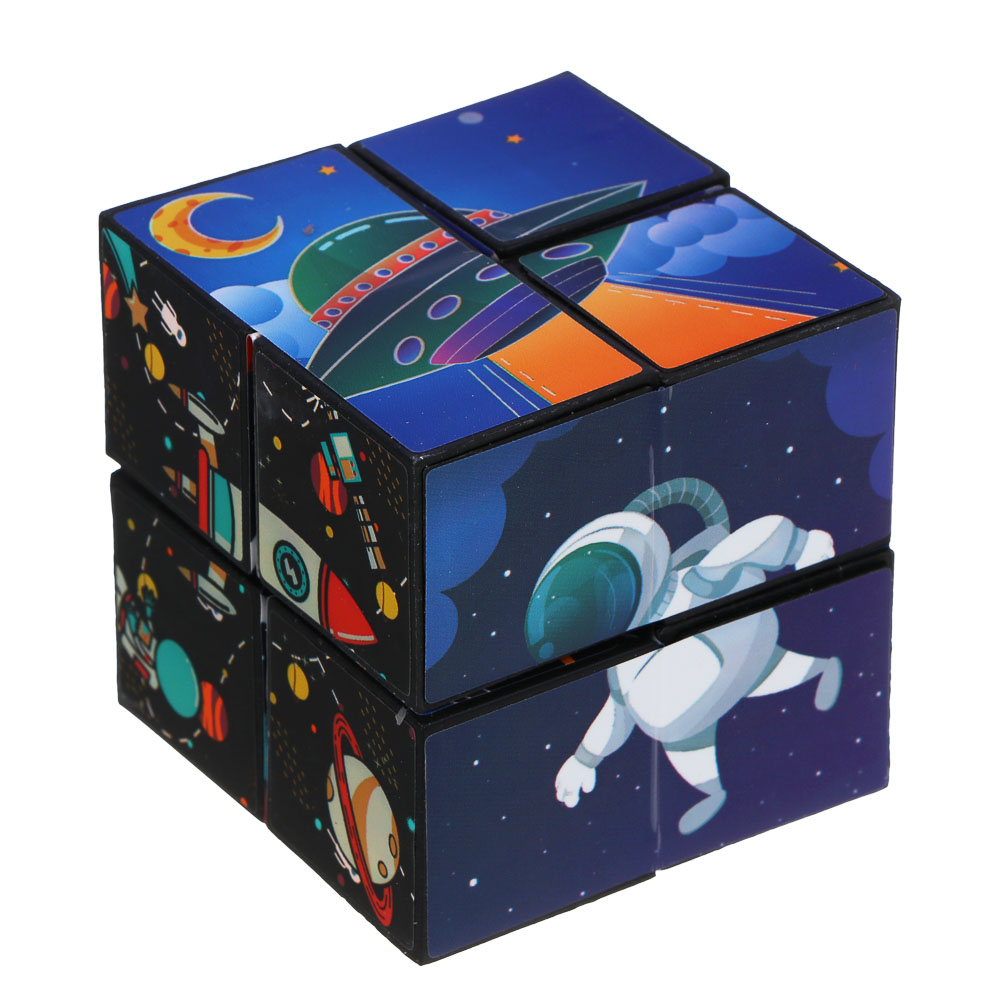 ИГРОЛЕНД Головоломка 3Д "Магнитный куб", PP, 6х6см, 3 дизайна - #12