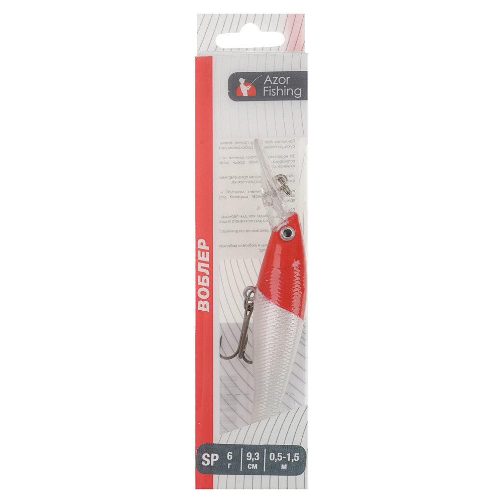 Воблер "Хамп Дип Шэд" тм AZOR FISHING, SP, 6,0гр, 93мм, 0,5-1,5м, 5 цветов - #16