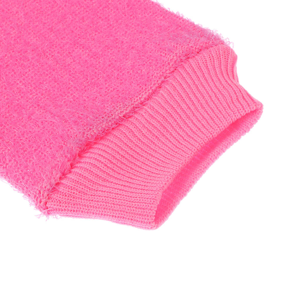 ЮL Мочалка рукавица банная с отшелушивающим эффектом, полипропилен,  11х19см, 6-12 цветов - #8
