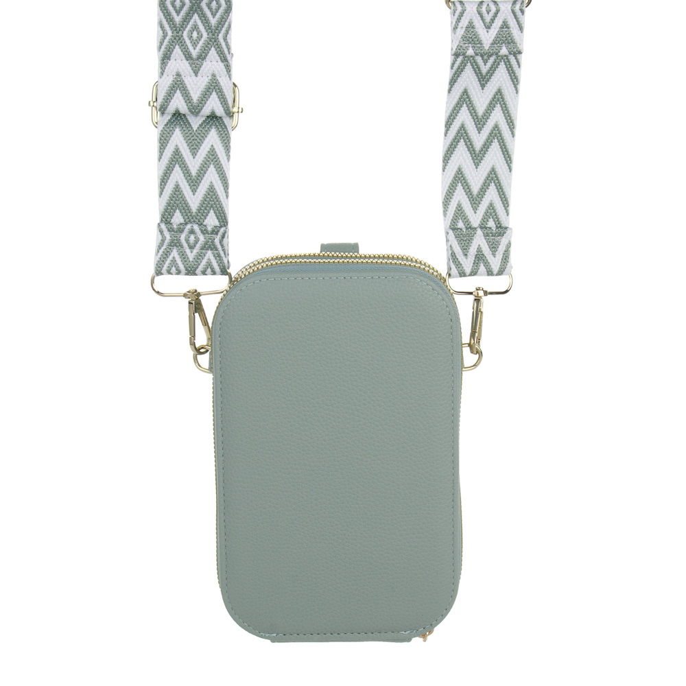 Сумка кроссбоди на декоративном ремне тм ЮL Zigzag, ПУ, металл, 19,5х12 см, 3 цвета - #6