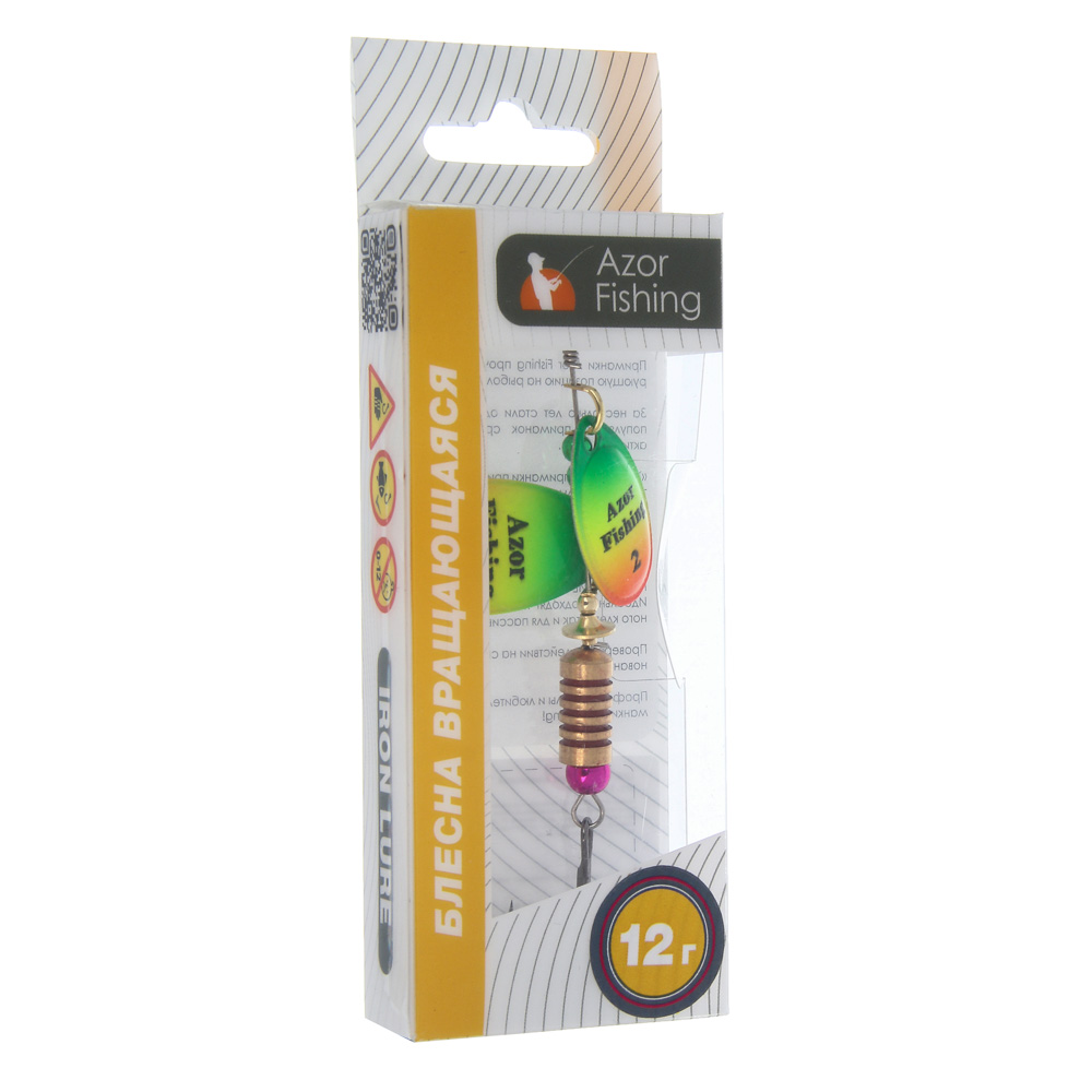 Блесна вращающаяся "Тандем" тм AZOR FISHING, 2 лепестка, 12гр., 5 цветов - #5