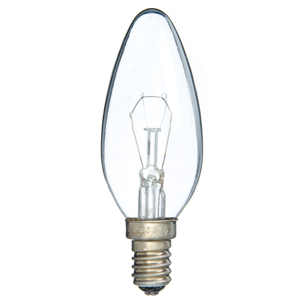Лампа накаливания ДС-230-40Вт Е14 Свеча - #1