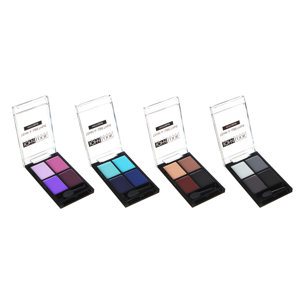 ЮНИLOOK Тени 4-цветные матовые, 6,2 гр, 4 тона, МГ-21 - #1