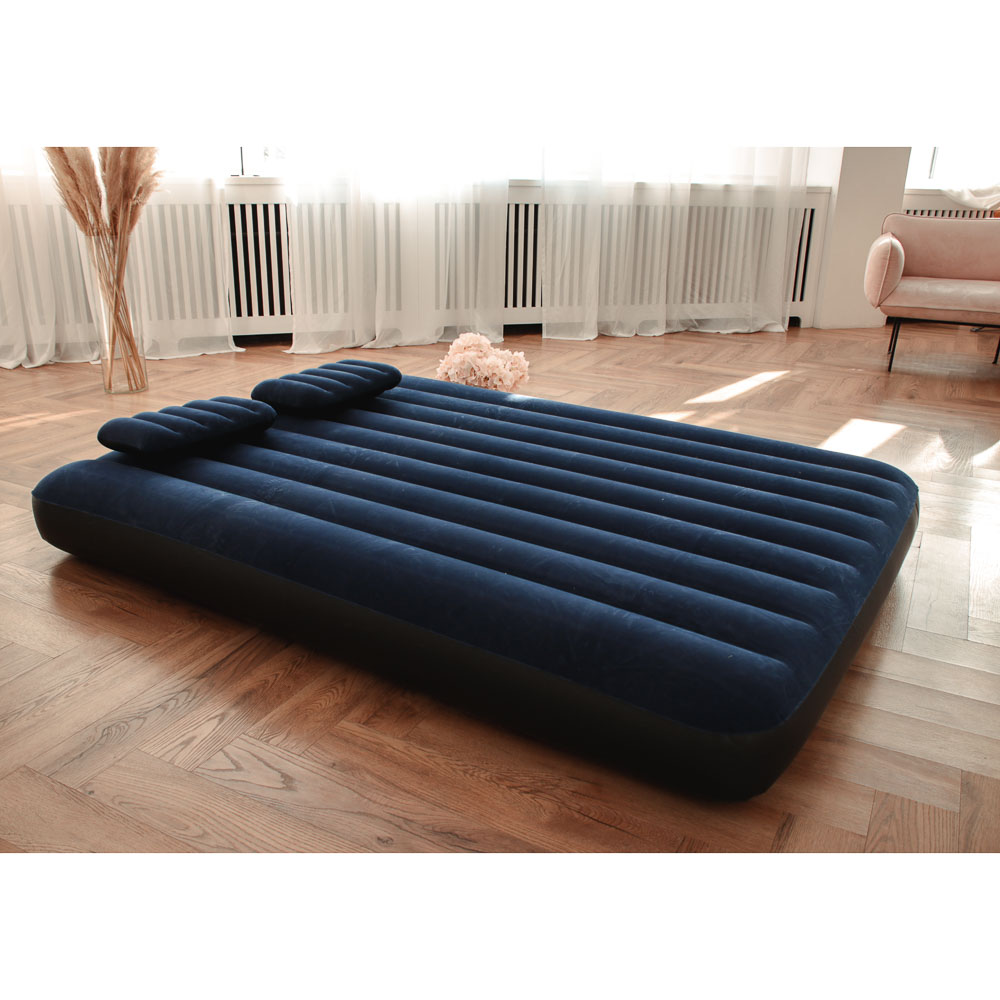 Кровать надувная king classic downy bed intex 183х203х25 см