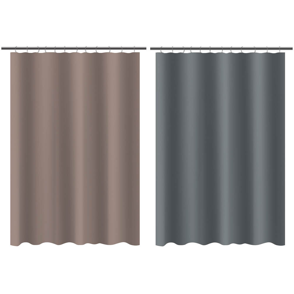 Шторка для ванной тм VETTA Фора, с утяжелителем, полиэстер 80 г/м2, 180x180 см, 2 цвета - #1