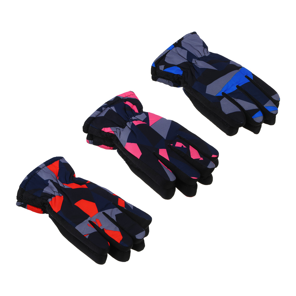 GALANTE Перчатки подростковые утепленные, р.16, 100% полиэстер, разноцветные, ОЗ25-30 - #1