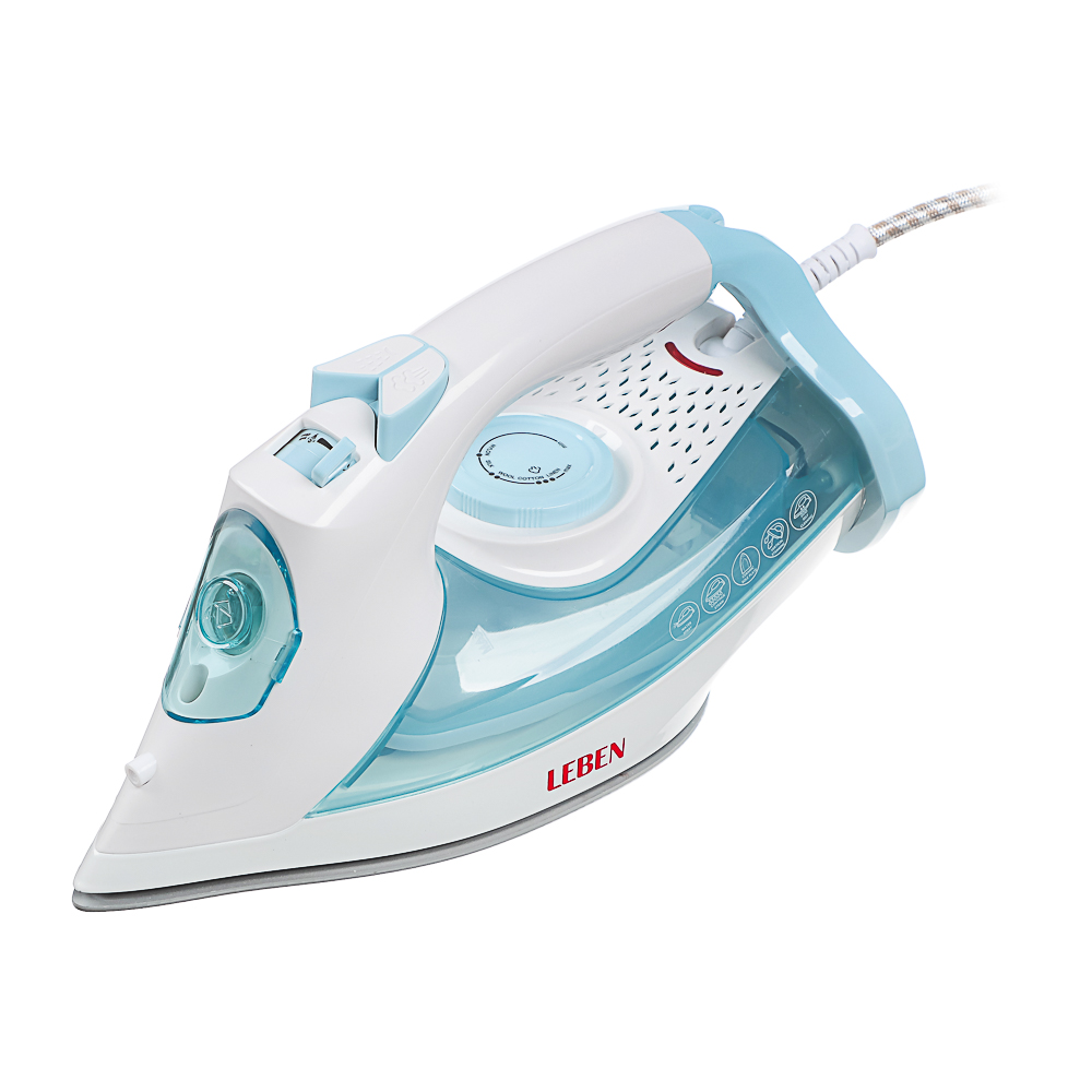 LEBEN Утюг 2600ВТ керам, антинакипь антикапля шнур 2,2м, бел - #1