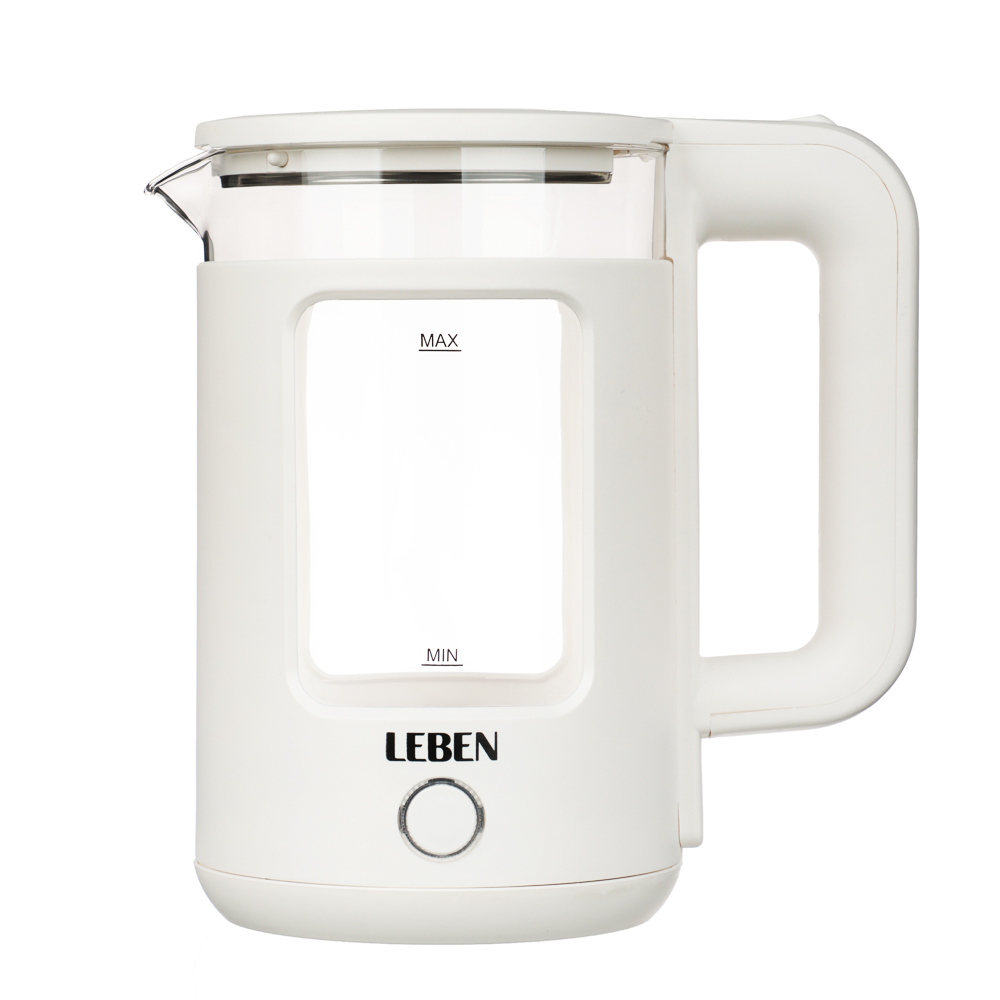 LEBEN Чайник электрический 1,8л стекло+пластик - #1