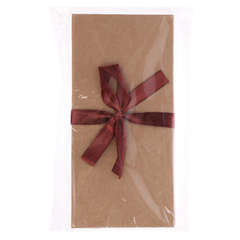 Подарочная коробка ДЛЯ ДЕНЕГ с бантом, крафт бумага, 172х83х16мм - #6