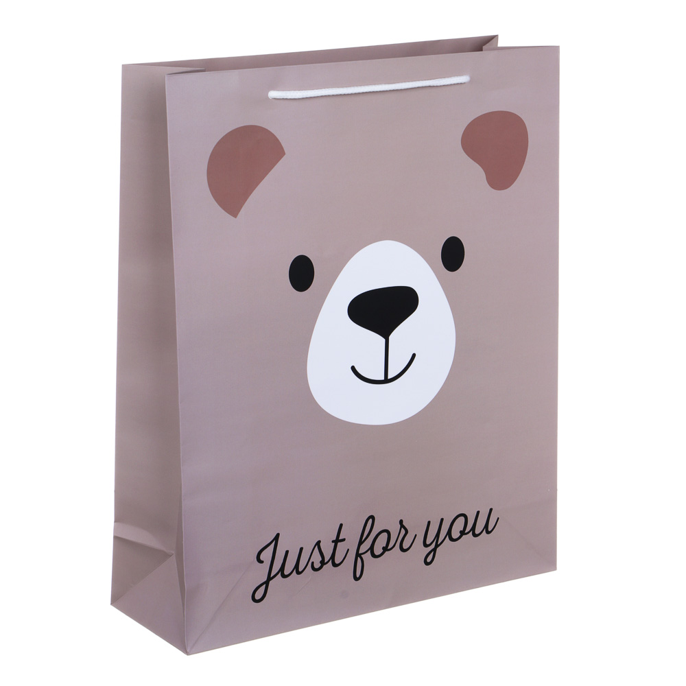 Пакет подарочный бумажный, L 26x32x9 см, 128 гр, 3 дизайна, Happy Day - #2