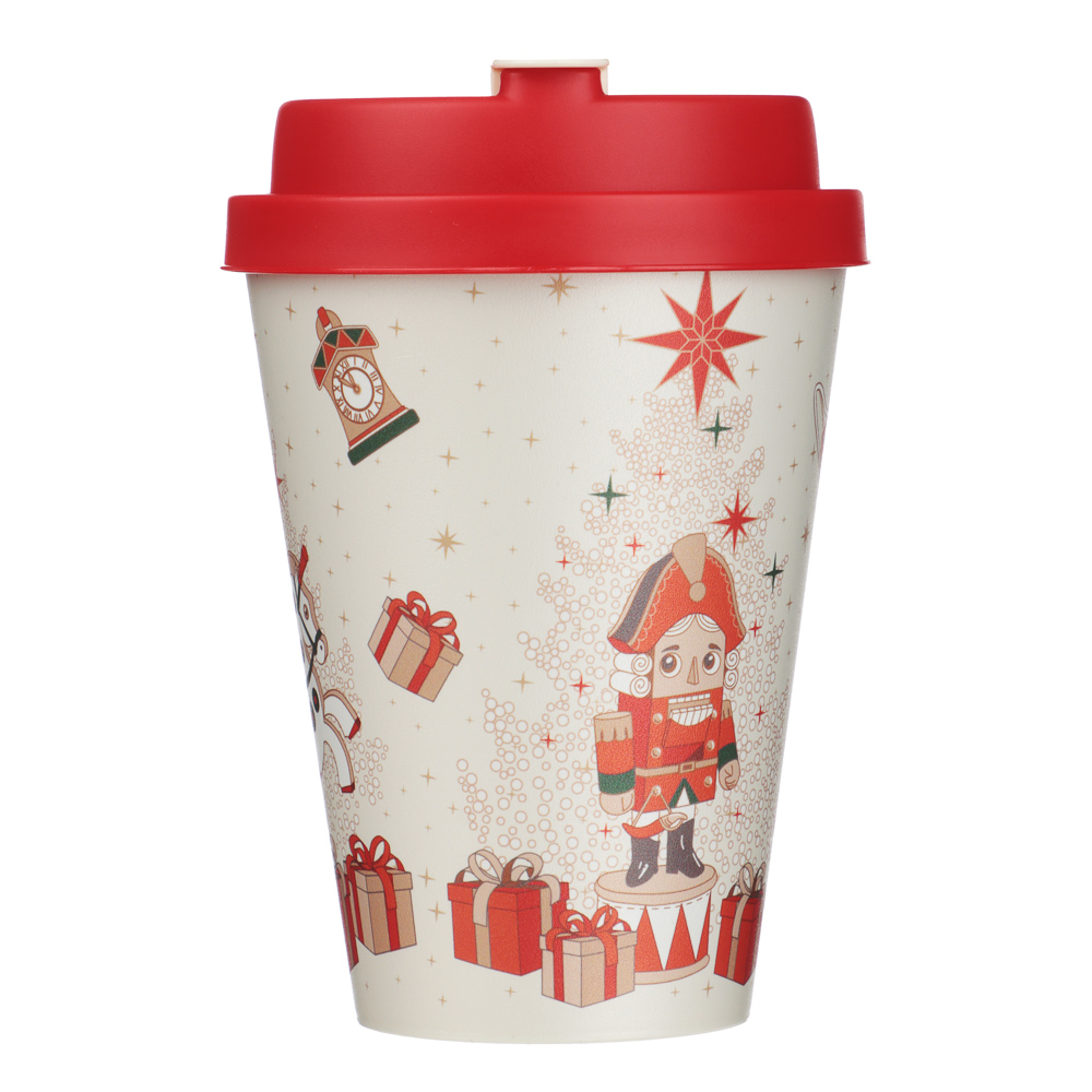 Щелкунчик Стакан с крышкой и клапаном 420мл, пластик - #1