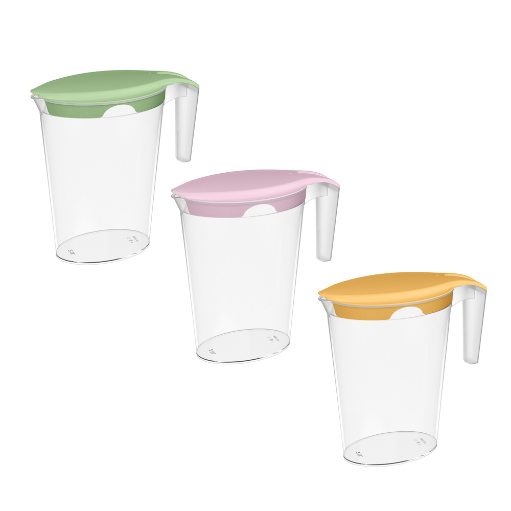 Ботаника Кувшин 2л с крышкой, пластик, 3 цвета - #1