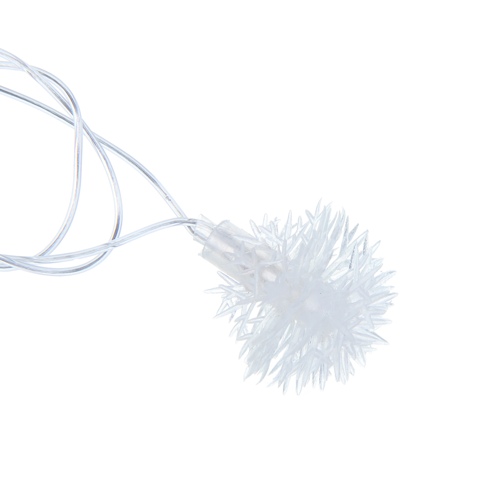 СНОУ БУМ Гирлянда эл. вьюн 4м, 20LED, белый, пост. свечение, ПВХ прозрачный, 220В - #2