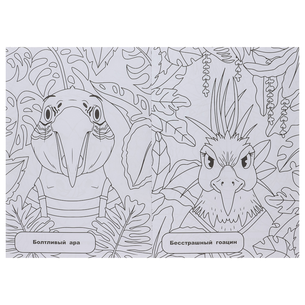 Раскраска "Зверяши", 16,5х23,7см, 16 стр., 4 дизайна - #9