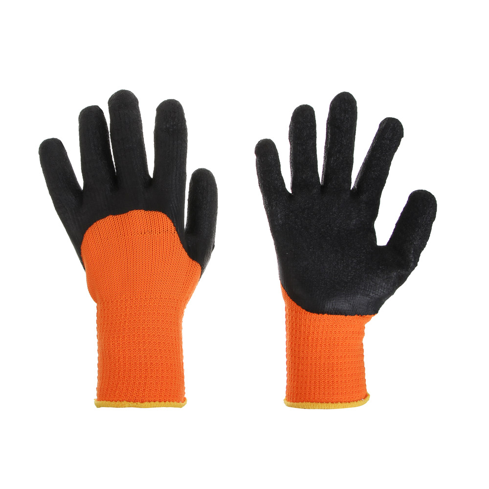 INBLOOM Перчатки садовые акриловые с латексным полуобливом, -30°C, размер 10, 26см, 82 г - #1