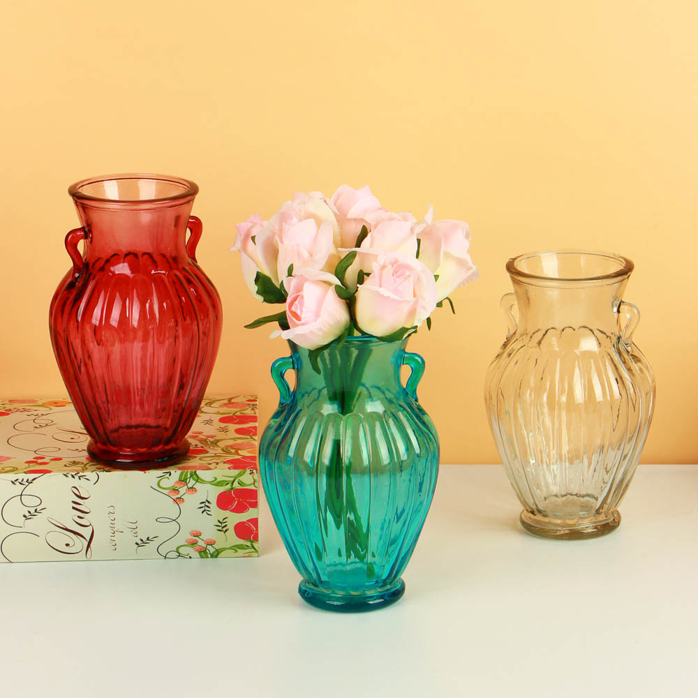 Ваза стеклянная, декоративная "Богиня", 20см, 3 цвета - #1