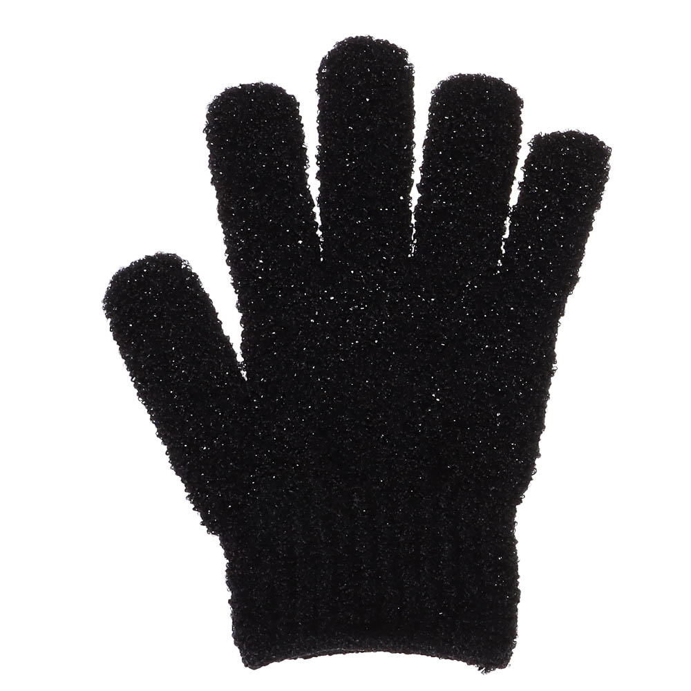 Мочалка перчатка тм ЮL с отшелушивающим эффектом, полиэстер, 18см, 5 цветов, МС24-06 - #22