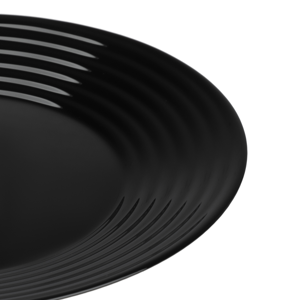 MILLIMI Бароло Тарелка обеденная 24см черная опаловое стекло - #3